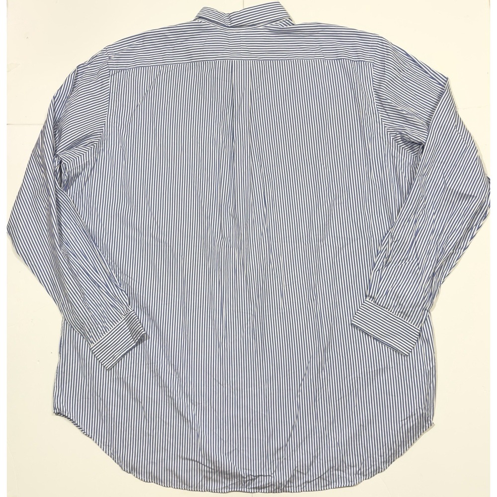 NWT Polo Ralph Lauren Men Classic Button Down Oxford Poplin Shirt Pinstripe 2XLT - Picture 12 of 12